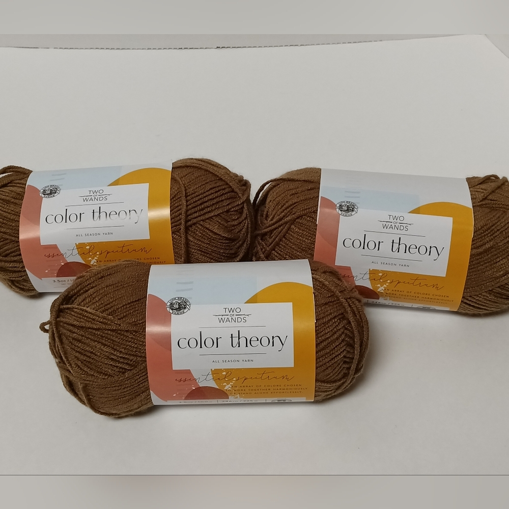 Two Wands Color Theory Yarn in Nutmeg 3 New Skeins